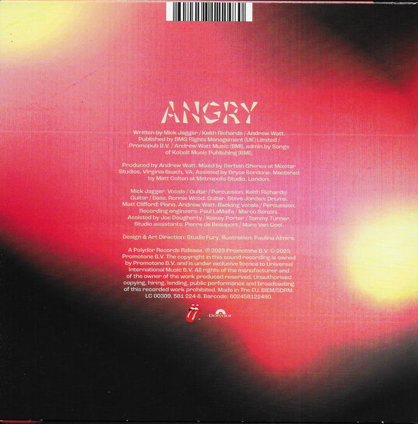 Rolling Stones - Angry (Limited red vinyl)