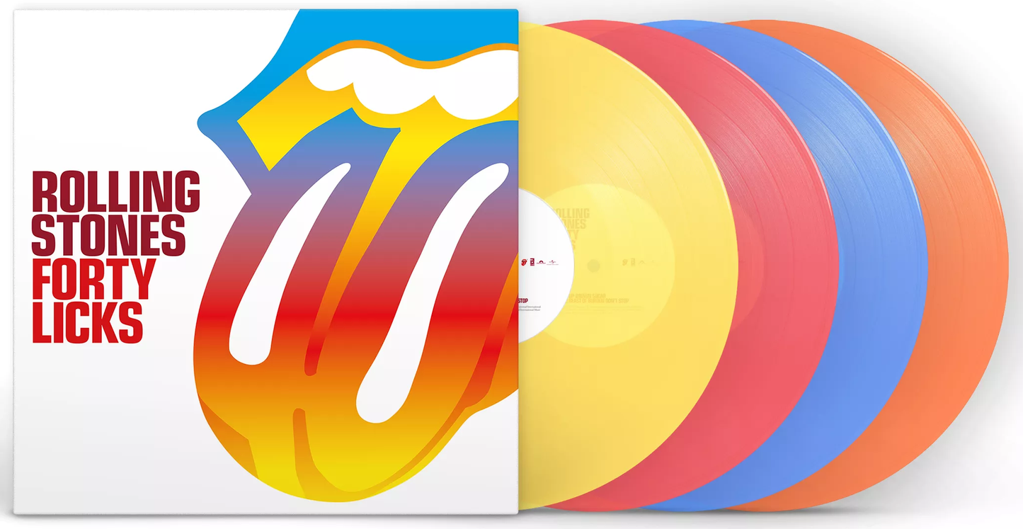 Rolling Stones - Forty Licks (Transparent Yellow, Red, Blue, Orange vinyl) (4LP)