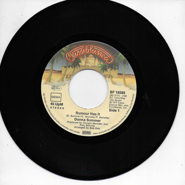 Donna Summer - Rumour has it (Duitse uitgave)