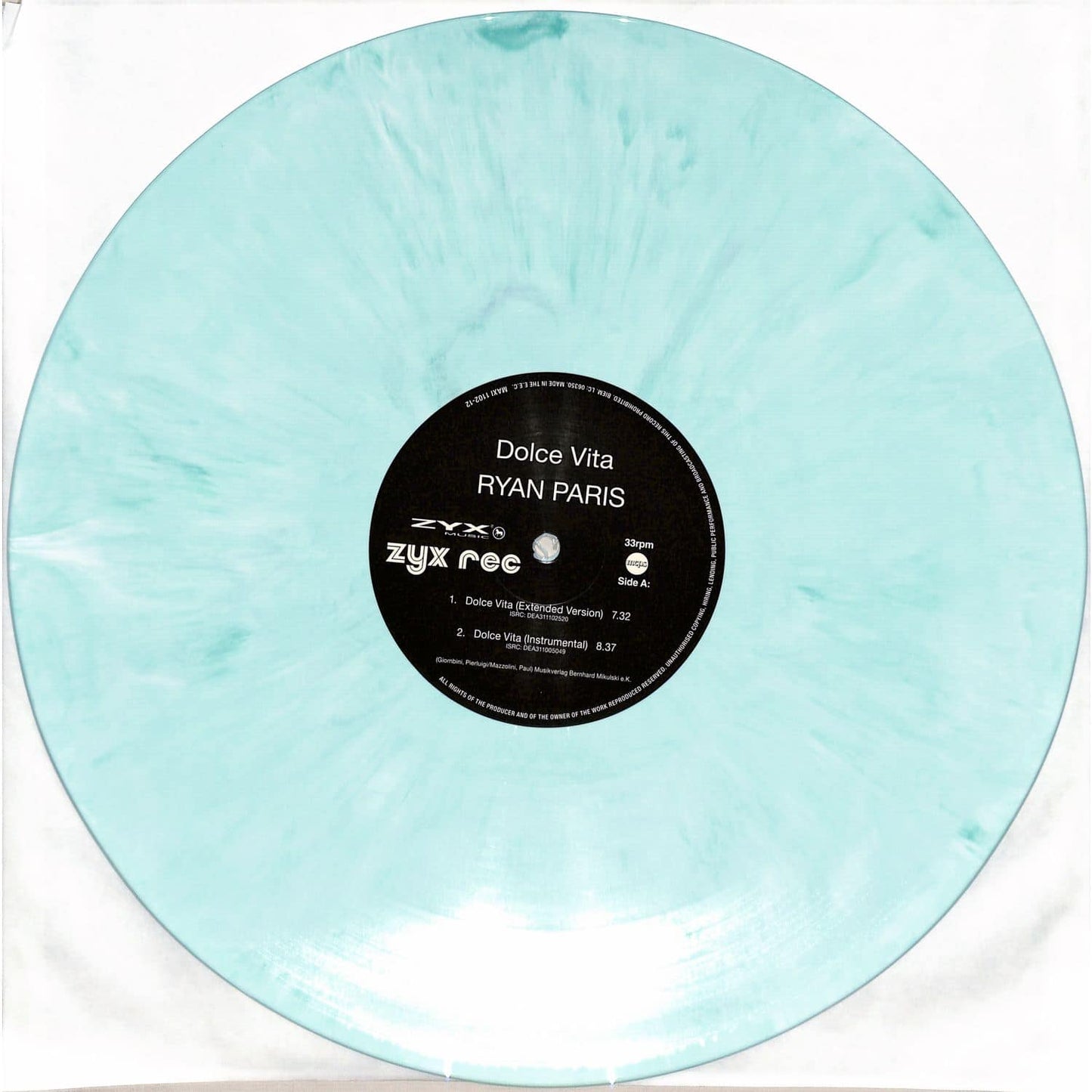 Ryan Paris - Dolce vita (40th Anniversary edition, green/white marbled vinyl) (12" Maxi Single)