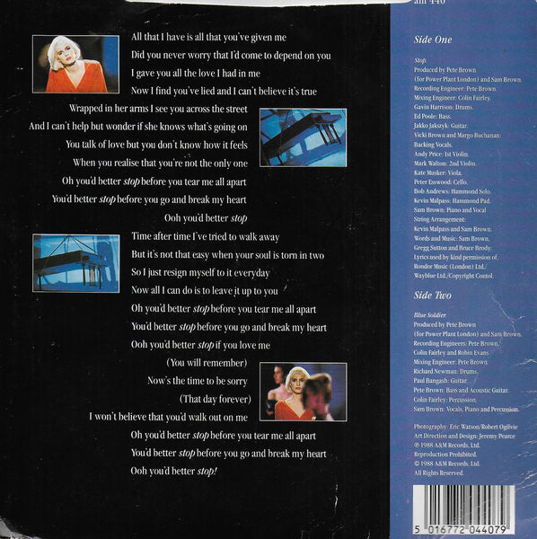 Sam Brown - Stop! (Engelse uitgave)
