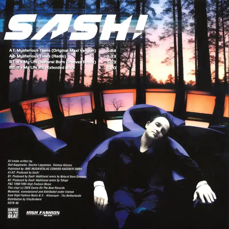 Sash! - Mysterious times (White marbled vinyl) (12" Maxi Single)