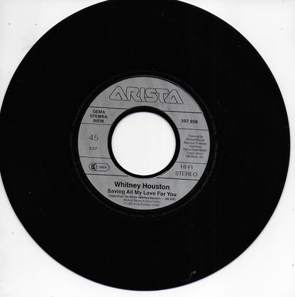 Whitney Houston - Saving all my love for you / How will i know (Europese uitgave)