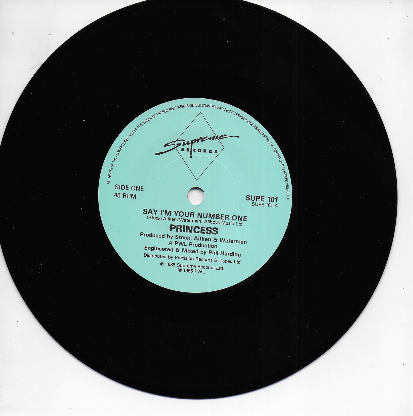 Princess - Say i'm your no.1 (Engelse uitgave)