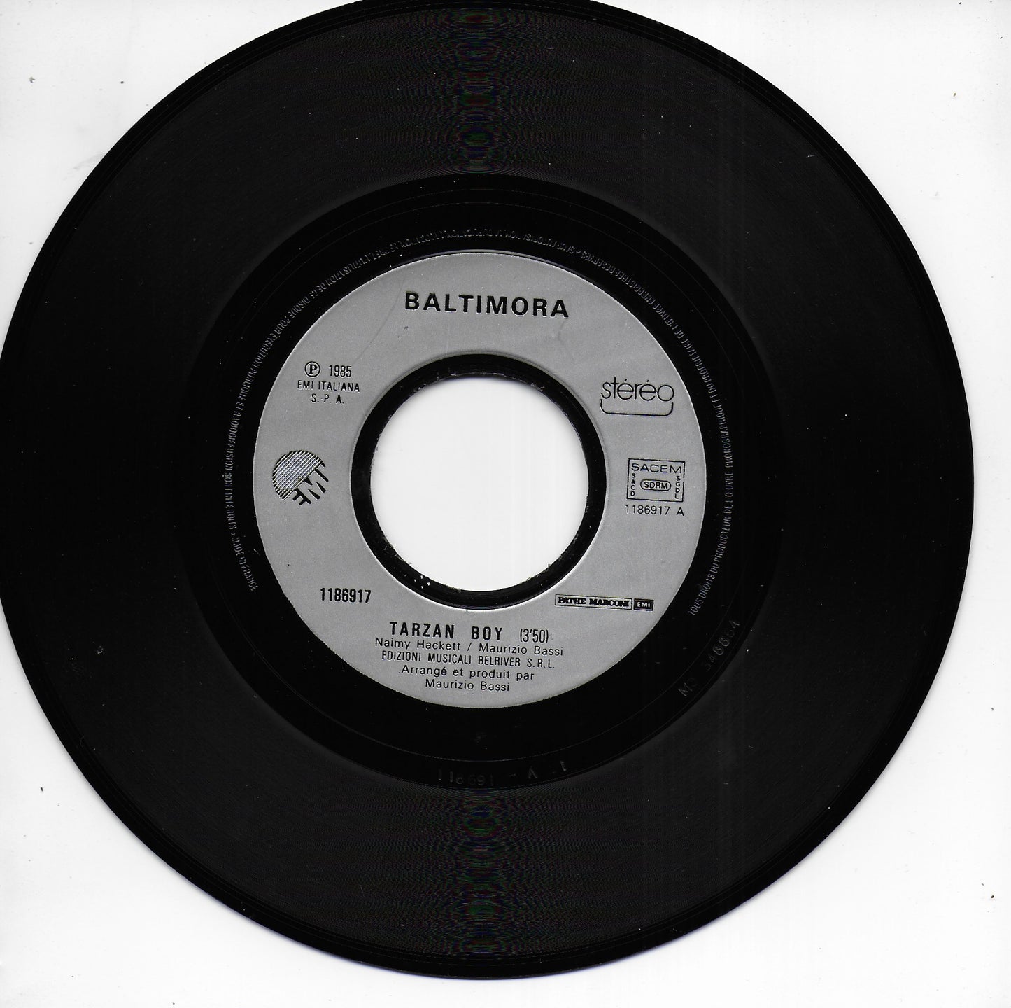 Baltimora - Tarzan boy (Franse uitgave)