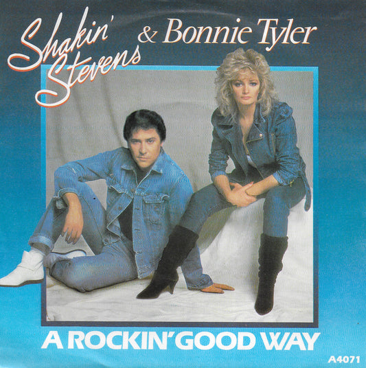 Shakin' Stevens & Bonnie Tyler - A rockin' good way (Engelse uitgave)