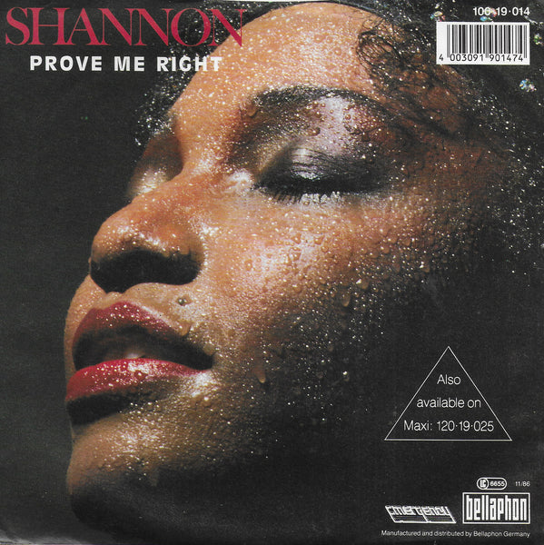 Shannon - Prove me right (Duitse uitgave)