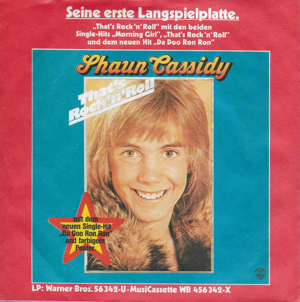 Shaun Cassidy - Da doo ron ron (Duitse uitgave)