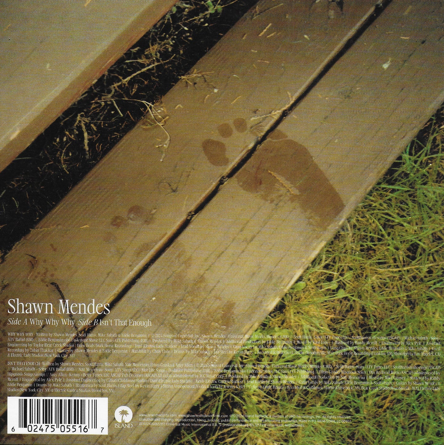 Shawn Mendes - Why why why / Isn't that enough (Blue marbled vinyl)