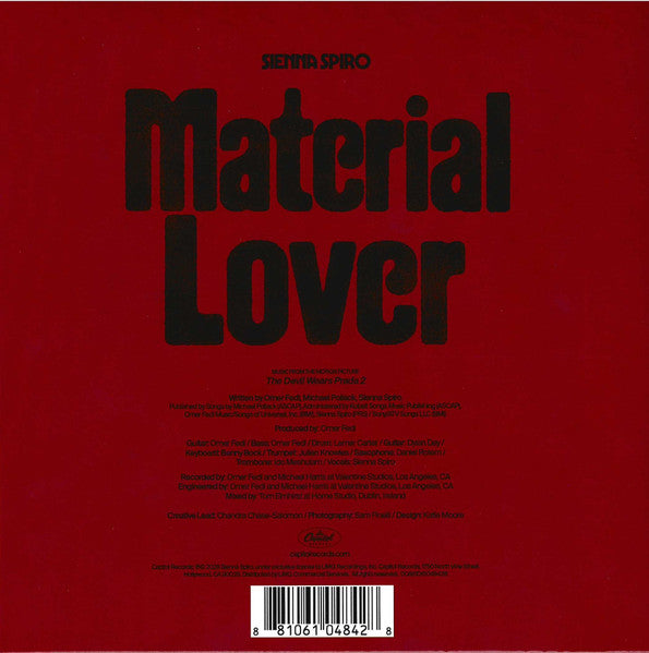 Sienna Spiro - Material lover (Red vinyl)
