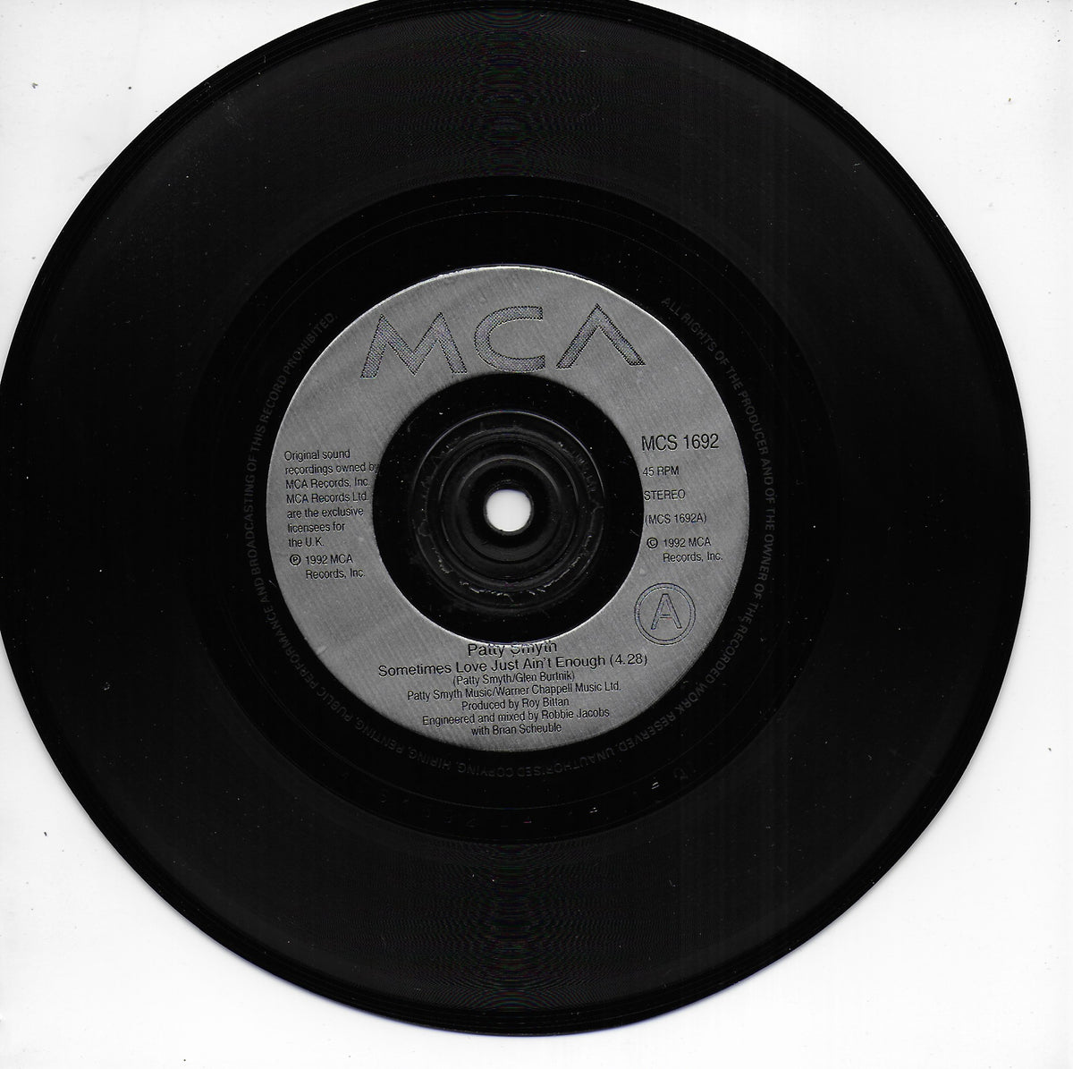 Patty Smyth (duet with Don Henley) - Sometimes love just ain't enough (Engelse uitgave)