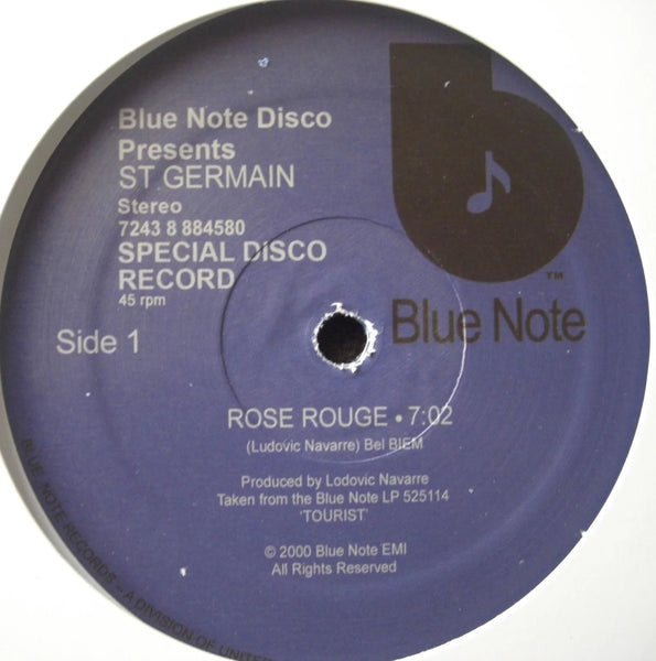 St. Germain - Rose rouge (Blue vinyl) (12" Maxi Single)