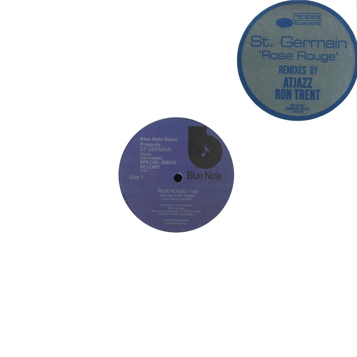 St. Germain - Rose rouge | Remixes (White vinyl) (12" Maxi Single)