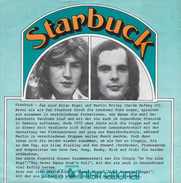 Starbuck - Heart throb (Duitse uitgave)