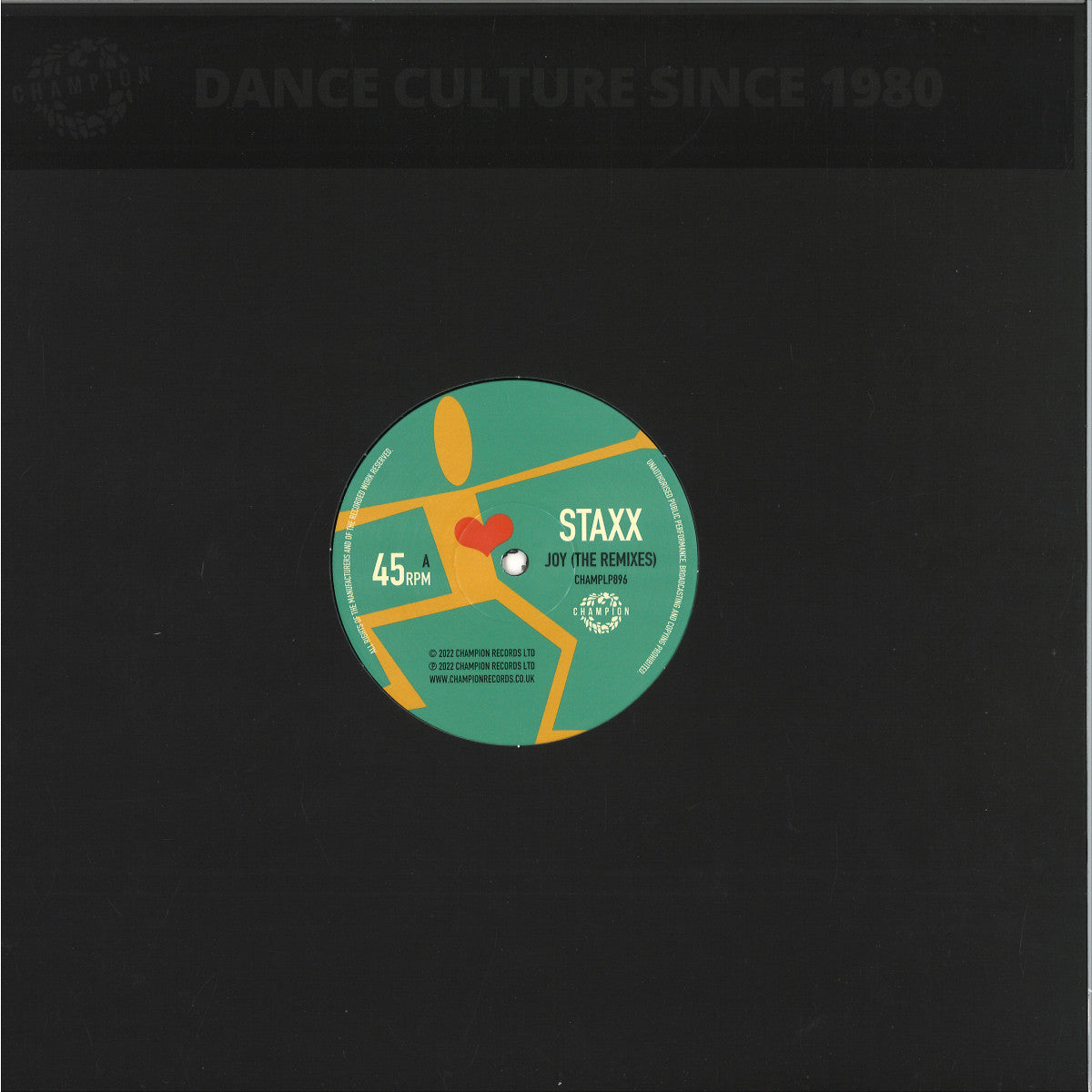 Staxx - Joy (The Remixes) (12" Maxi Single)