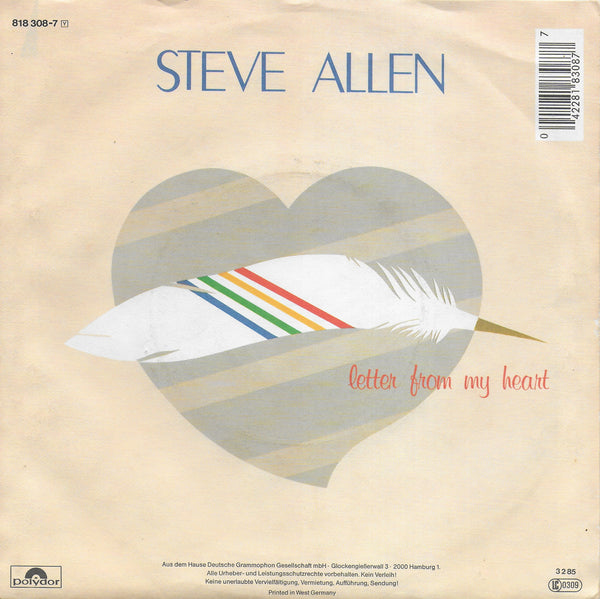 Steve Allen - Letter from my heart (Duitse uitgave)