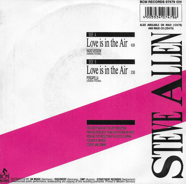 Steve Allen - Love is in the air (90's remix)