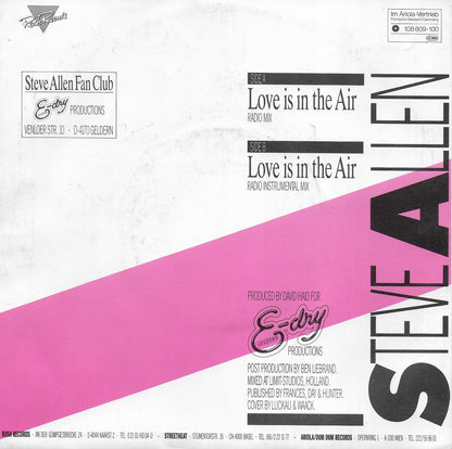 Steve Allen - Love is in the air (Europese uitgave)