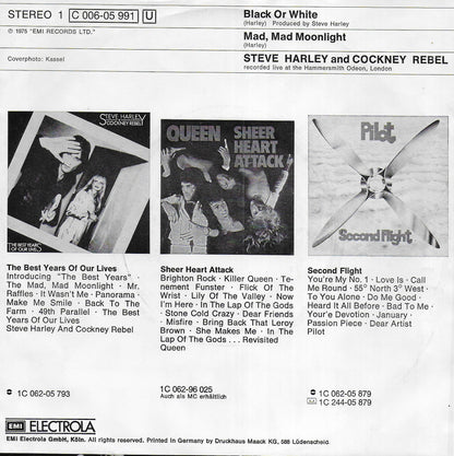 Steve Harley & Cockney Rebel - Black or white (Duitse uitgave)