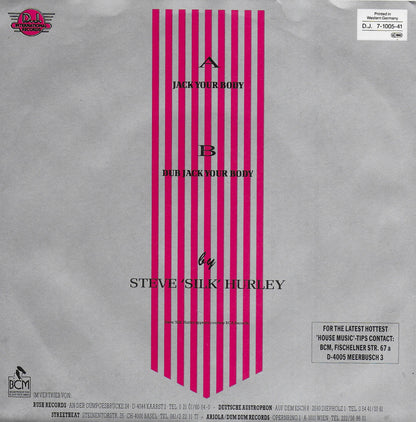 Steve 'Silk' Hurley - Jack your body (Duitse uitgave)