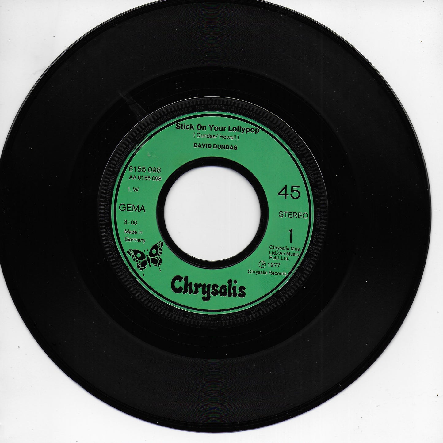 David Dundas - Stick on your lollypop (Duitse uitgave)