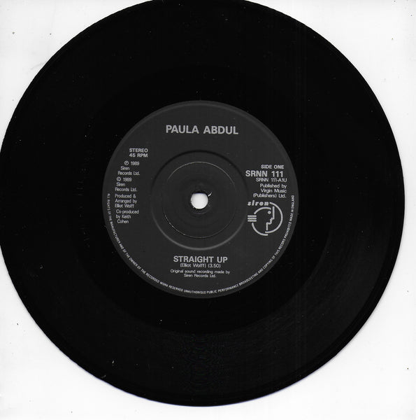 Paula Abdul - Straight up (Engelse uitgave)