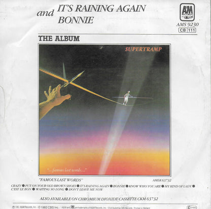 Supertramp - It's raining again (Duitse uitgave)