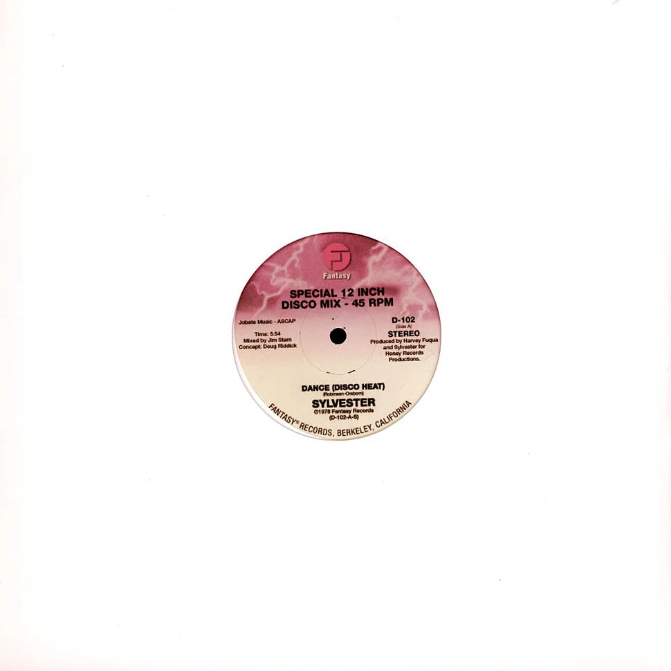 Sylvester - Dance (Disco heat) / You make me feel (Mighty real) (12" Maxi Single)