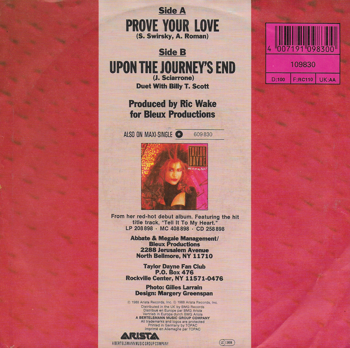Taylor Dayne - Prove your love