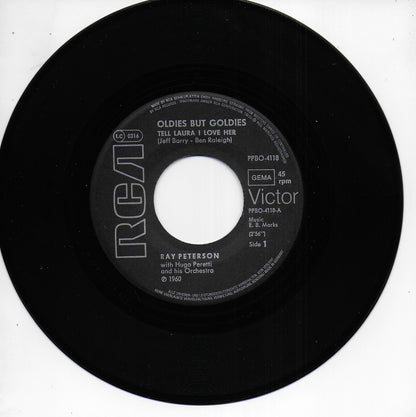 Ray Peterson - Tell Laura i love her / The wonder of you (Duitse uitgave)