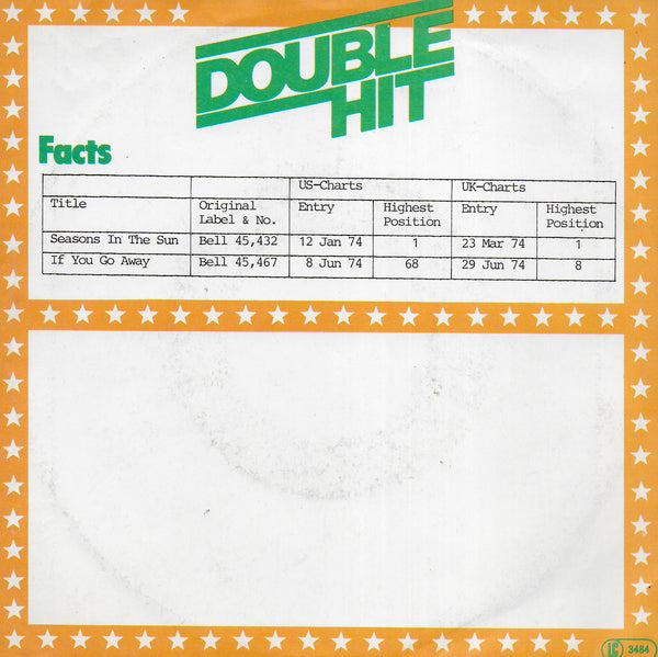 Terry Jacks - Seasons in the sun / if you go away (Duitse uitgave)