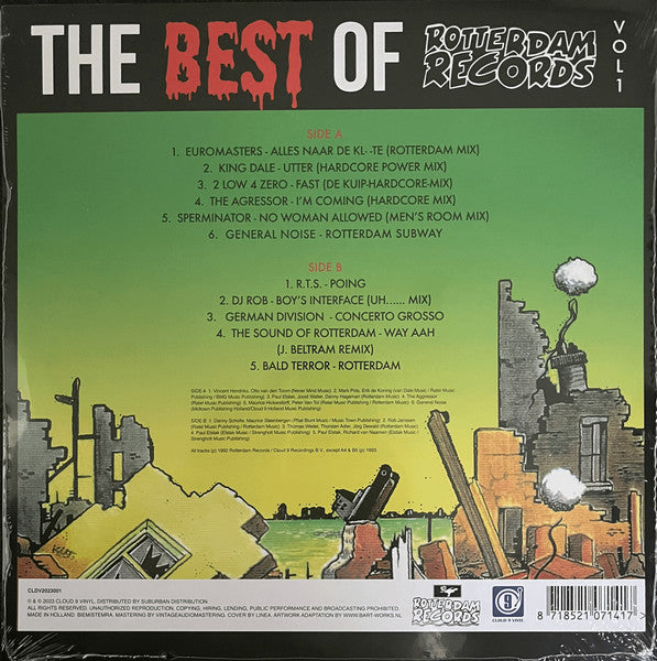 Various - The Best Of Rotterdam Records Vol. 1 (Limited edition, crystal clear vinyl) (LP)