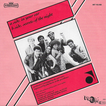 The Cool Notes - In your car (Duitse uitgave, red vinyl)