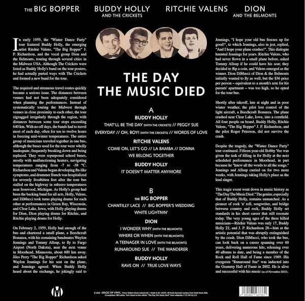 Various - The Day The Music Died (Limited gold in black vinyl) (LP)