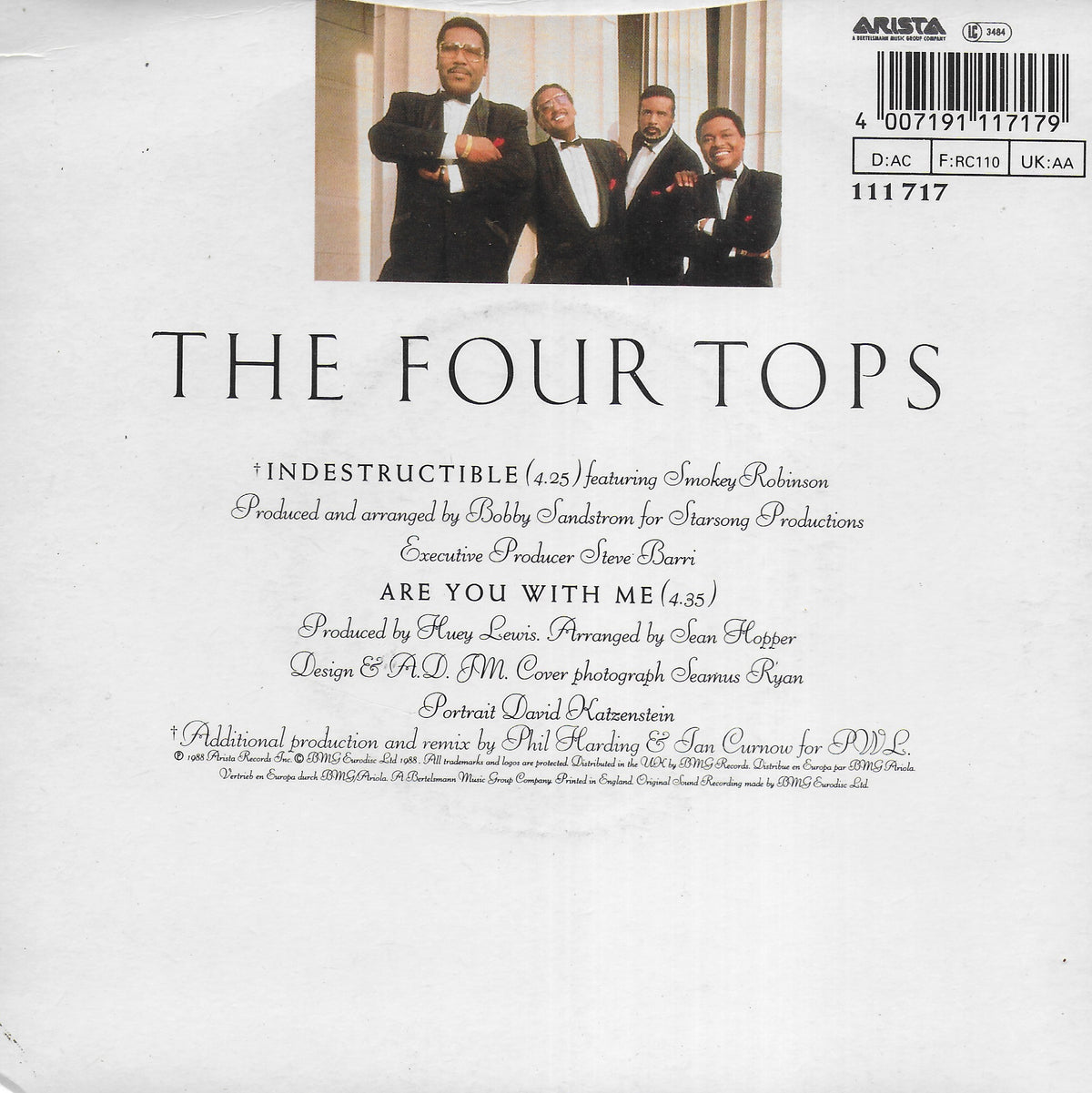 The Four Tops - Indestructible (Engelse uitgave)