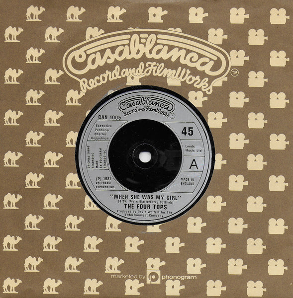 The Four Tops - When she was my girl (Engelse uitgave)