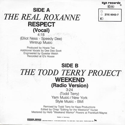 The Real Roxanne - Respect / The Todd Terry Project - Weekend