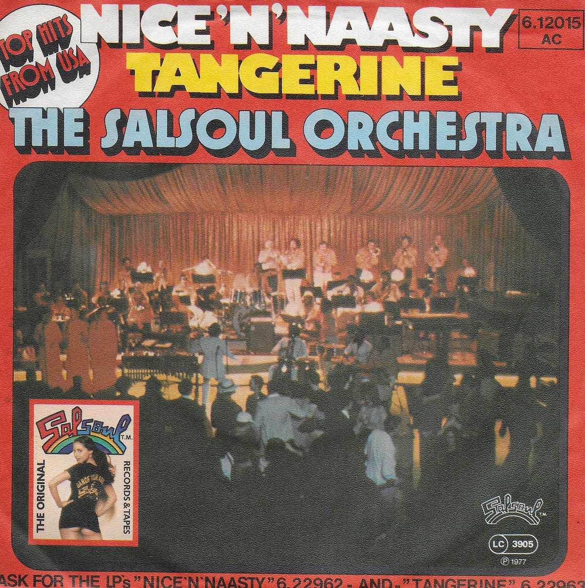 The Salsoul Orchestra - Nice 'n' Naasty / Tangerine (Duitse uitgave)