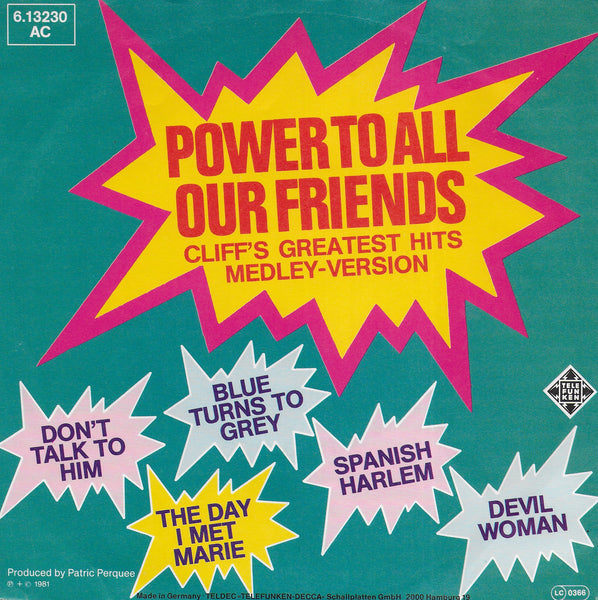 The Sixties - Power to all our friends (Cliff's greatest hits - medley version) (Duitse uitgave)