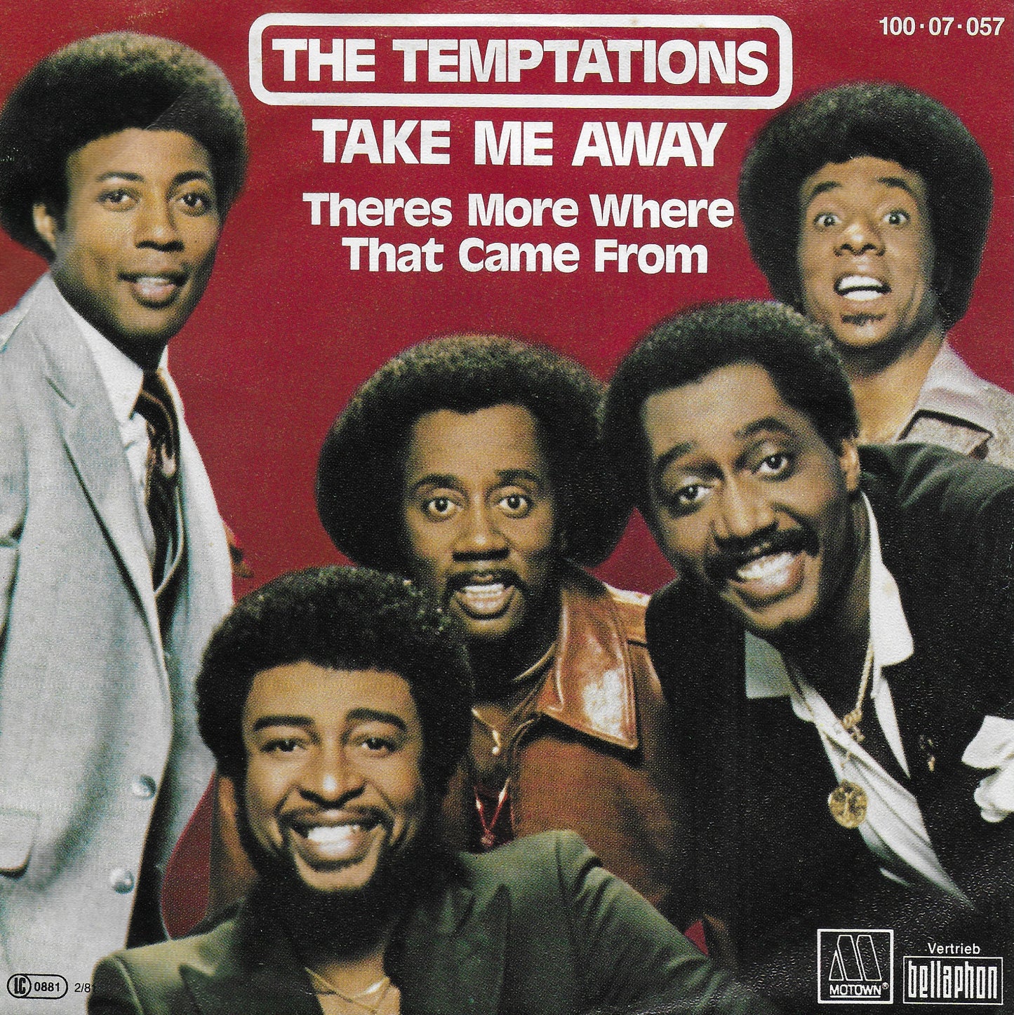 The Temptations - Take me away (Duitse uitgave)
