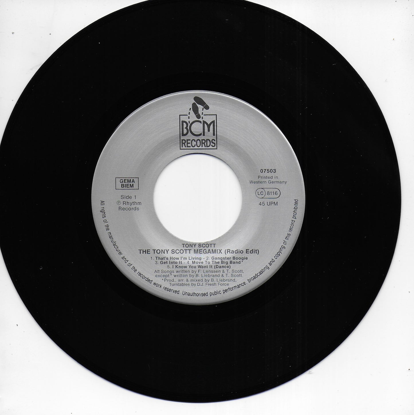 Tony Scott - The Tony Scott Megamix (Duitse uitgave)