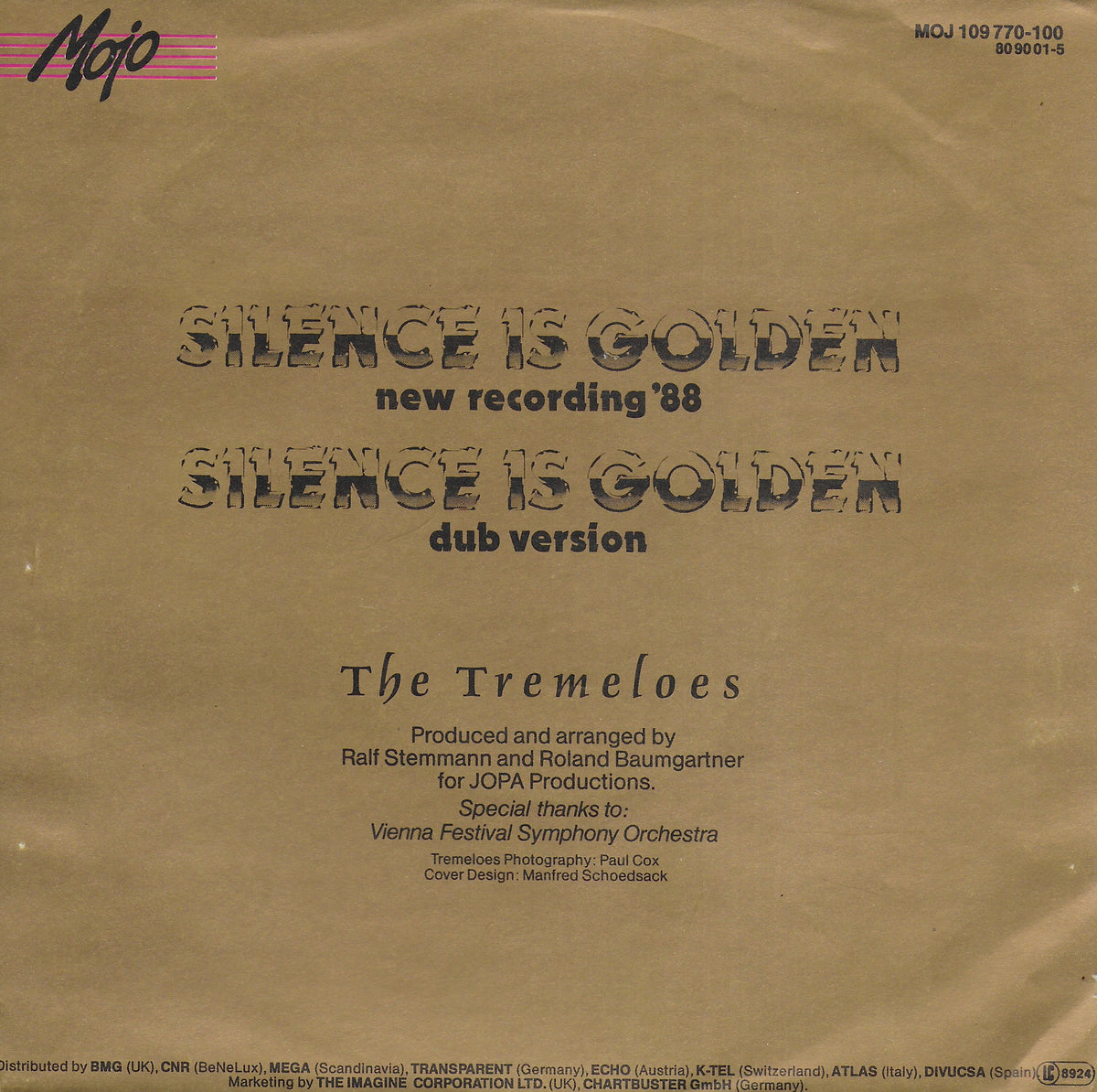 The Tremeloes - Silence is golden (New recording '88)