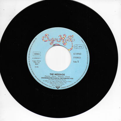 Grandmaster Flash & The Furious Five - The message / New York New York (Duitse uitgave)