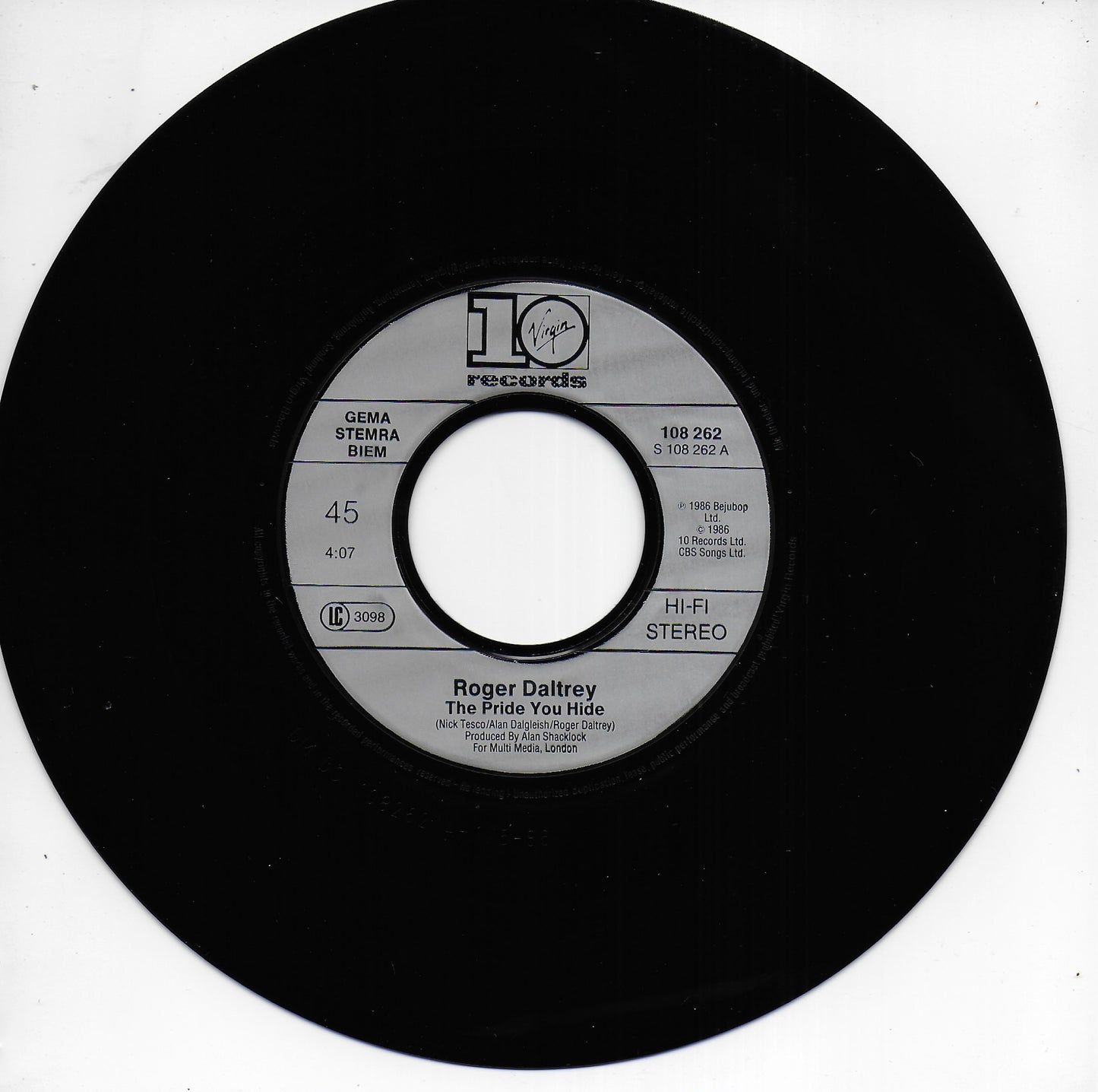 Roger Daltrey - The pride you hide