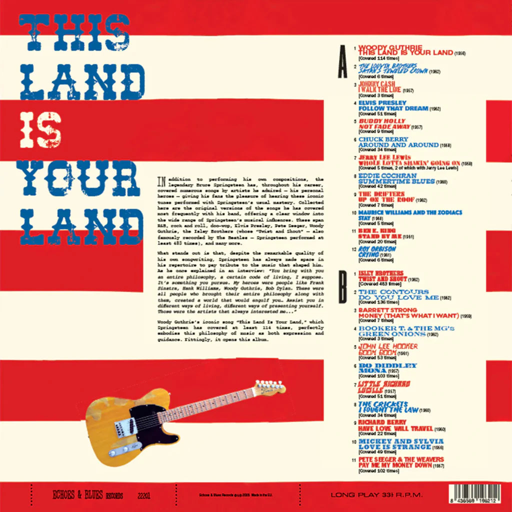Various - This Land Is Your Land | The Original Songs Behind The Boss' Covers (Limited blue vinyl) (LP)