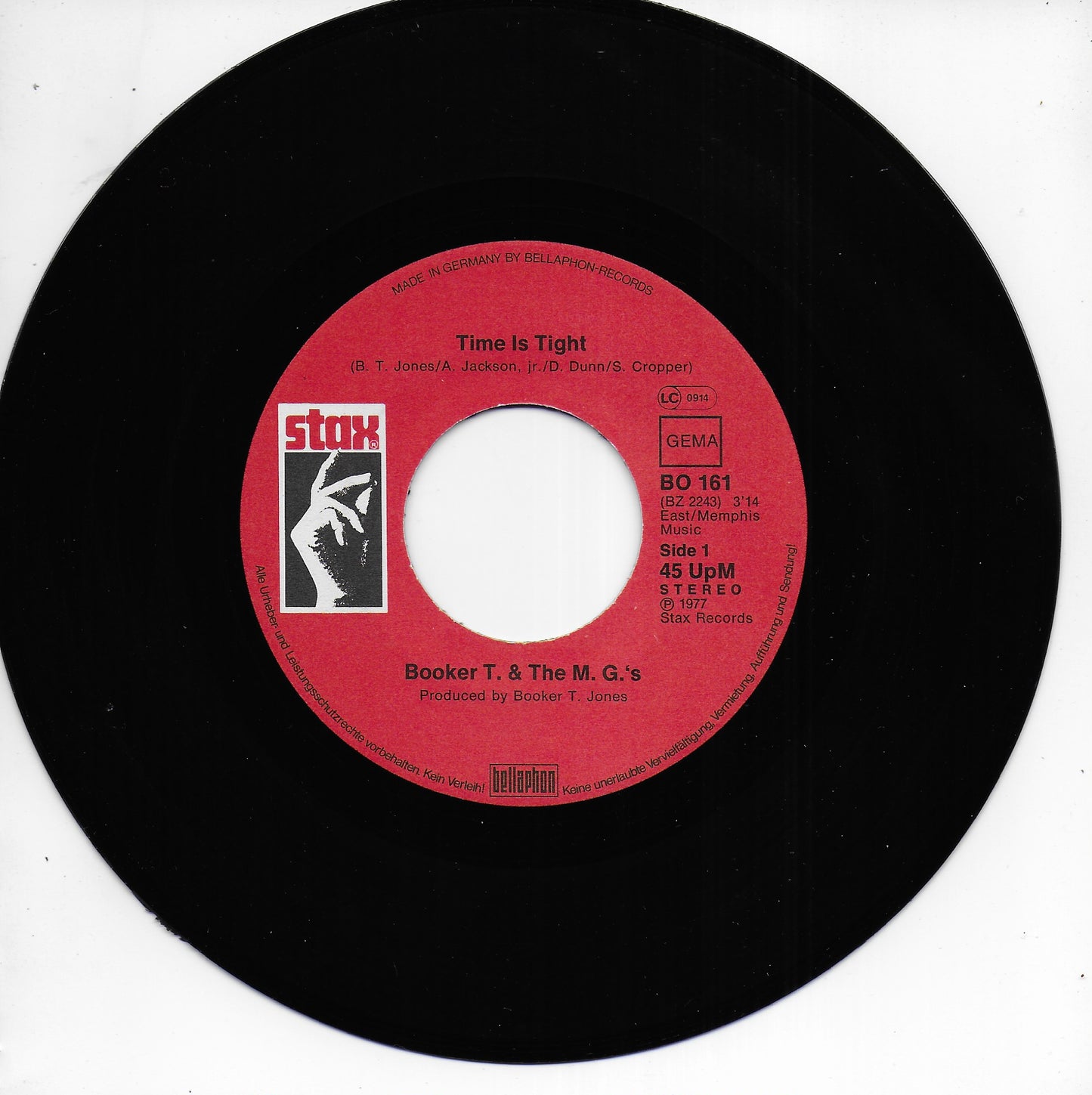 Booker T. & The M.G.'s - Time is tight / Mrs. Robinson (Duitse uitgave)