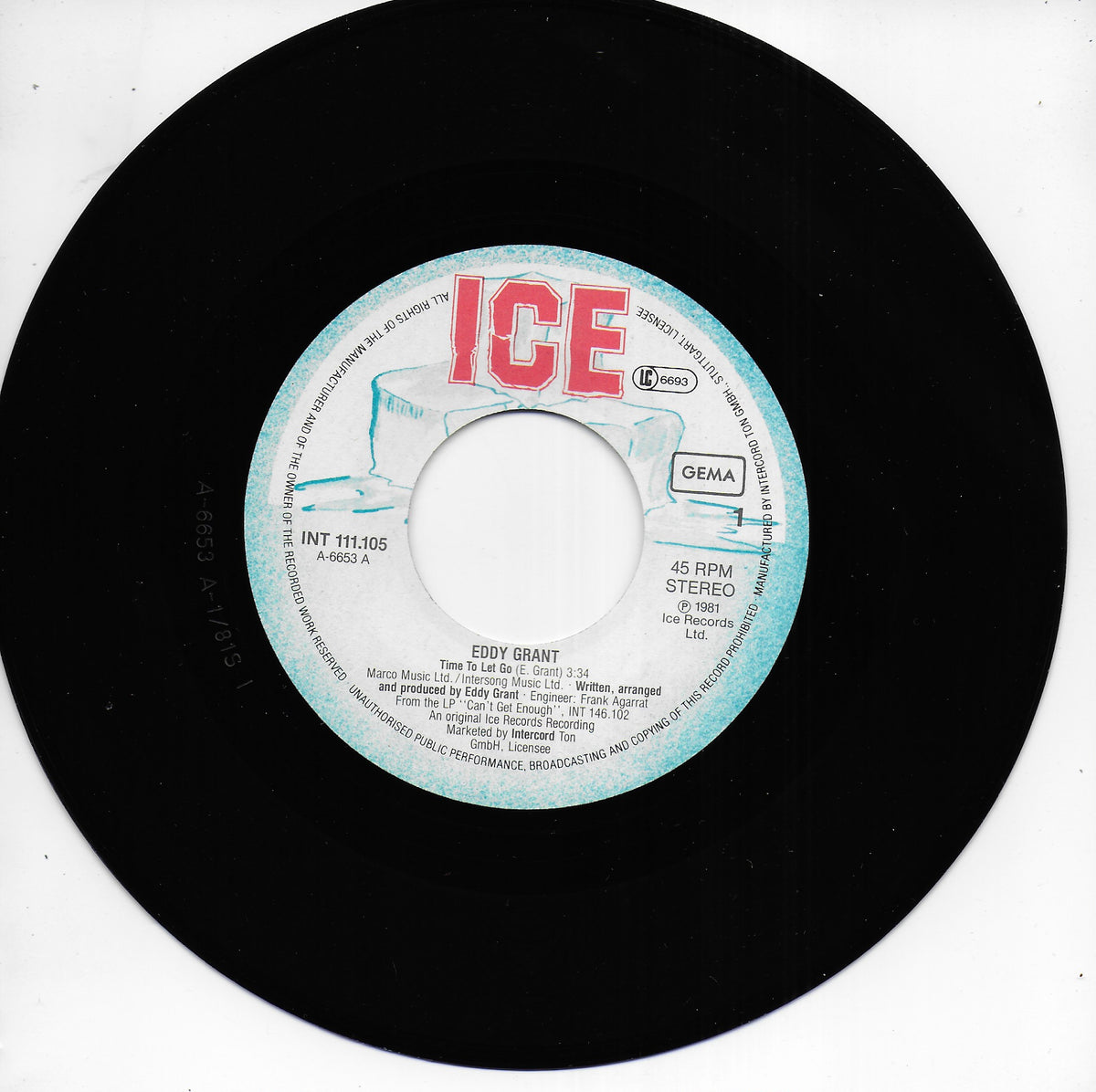 Eddy Grant - Time to let go (Duitse uitgave)