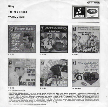 Tommy Roe - Dizzy (Duitse uitgave)