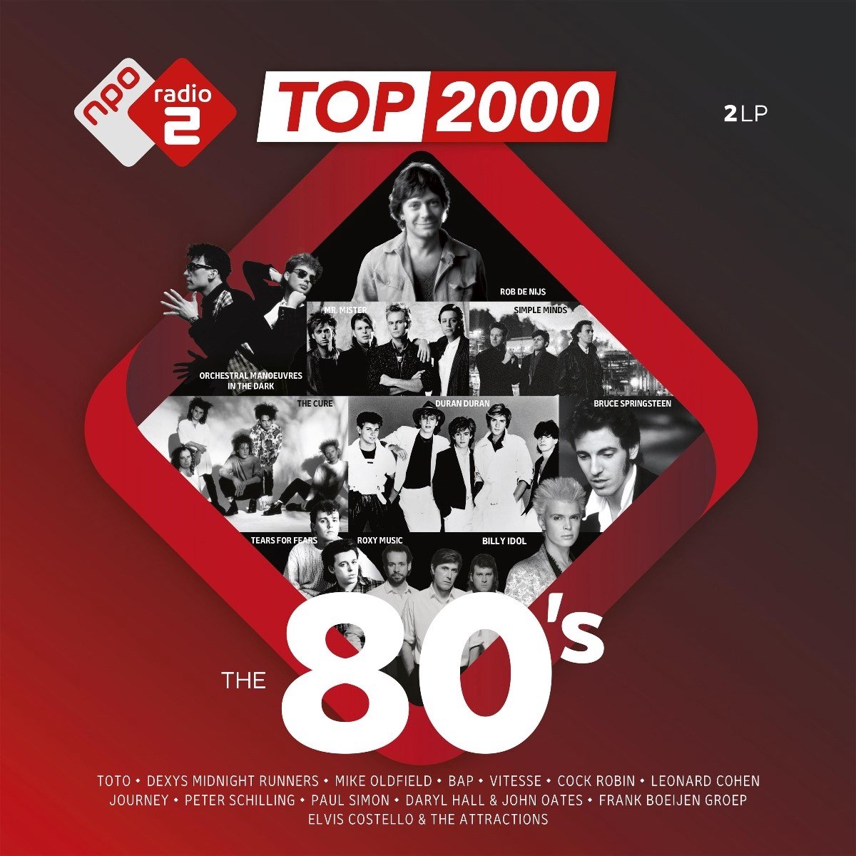 Various - Top 2000 | The 80's (Coloured vinyl) (2LP)