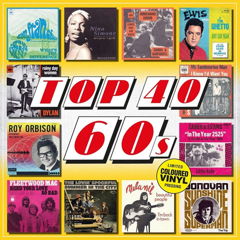 Various  - Top 40 60's (Limited edition, yellow vinyl) (LP)